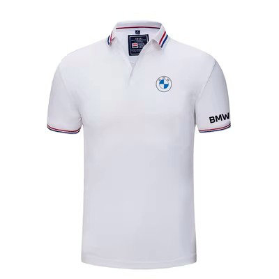 Polo BMW Homme Coton Biologique avec Logos Contrastants